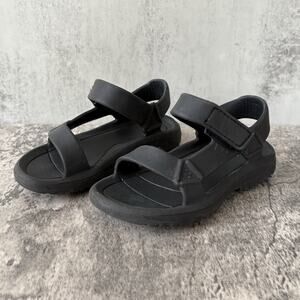 Teva Hurricane Drift Sandals Black Kids Size T10 Youth Shoes